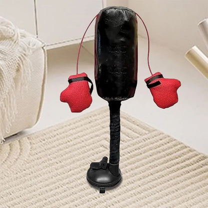 Interactive Cat Boxing Toy Cat Punching Bag Self-Standing Play Gym for Kittens Stress Relief Cat Toy Durable Scratch Trainer